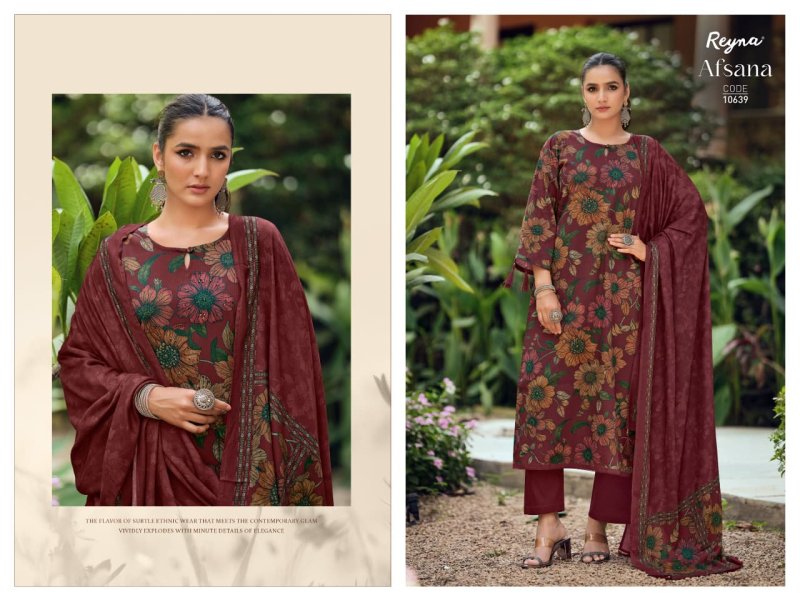 Indigo By Reyna Pure Corduroy Printed Handwork Dress Material